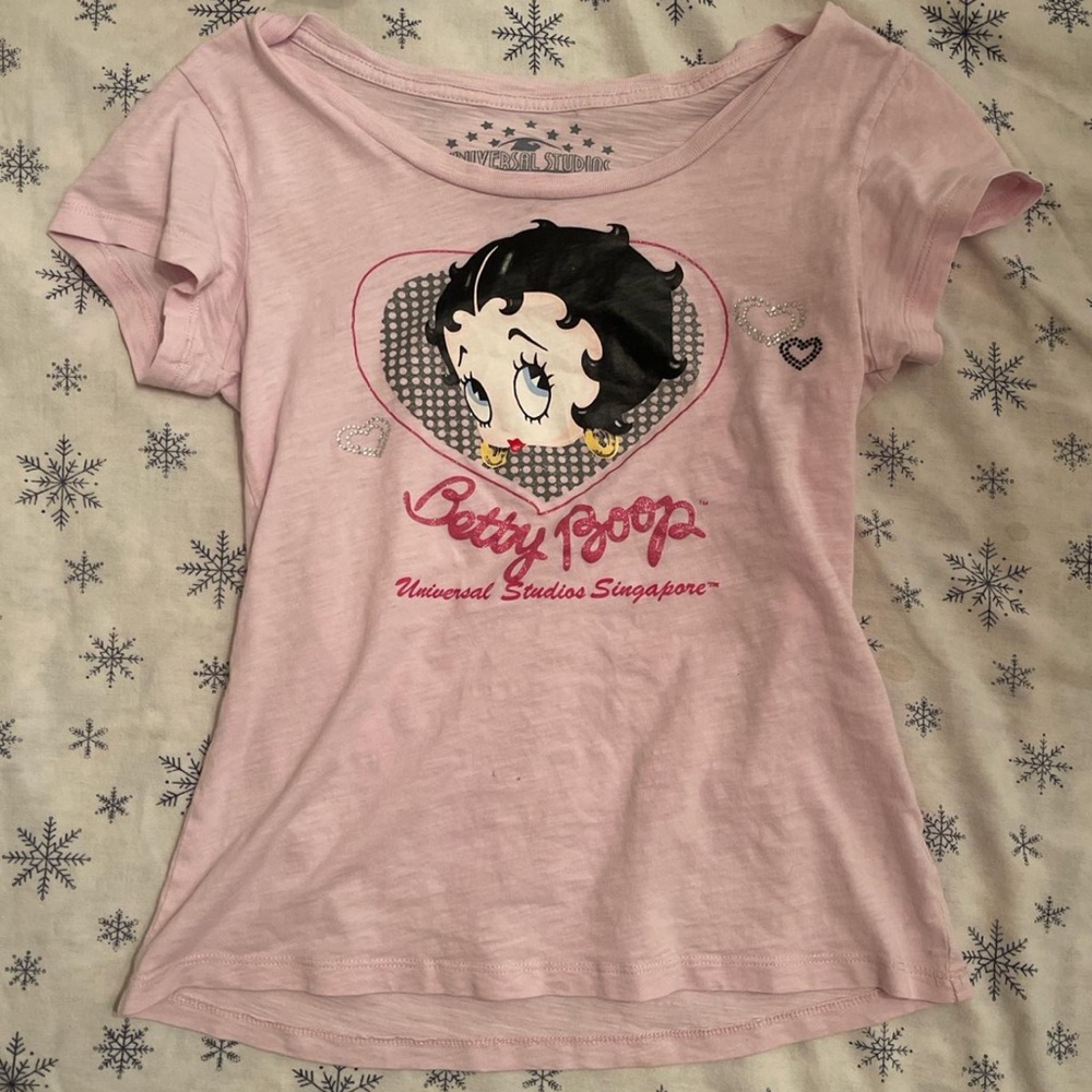 cute pink Betty boop t-shirt size S